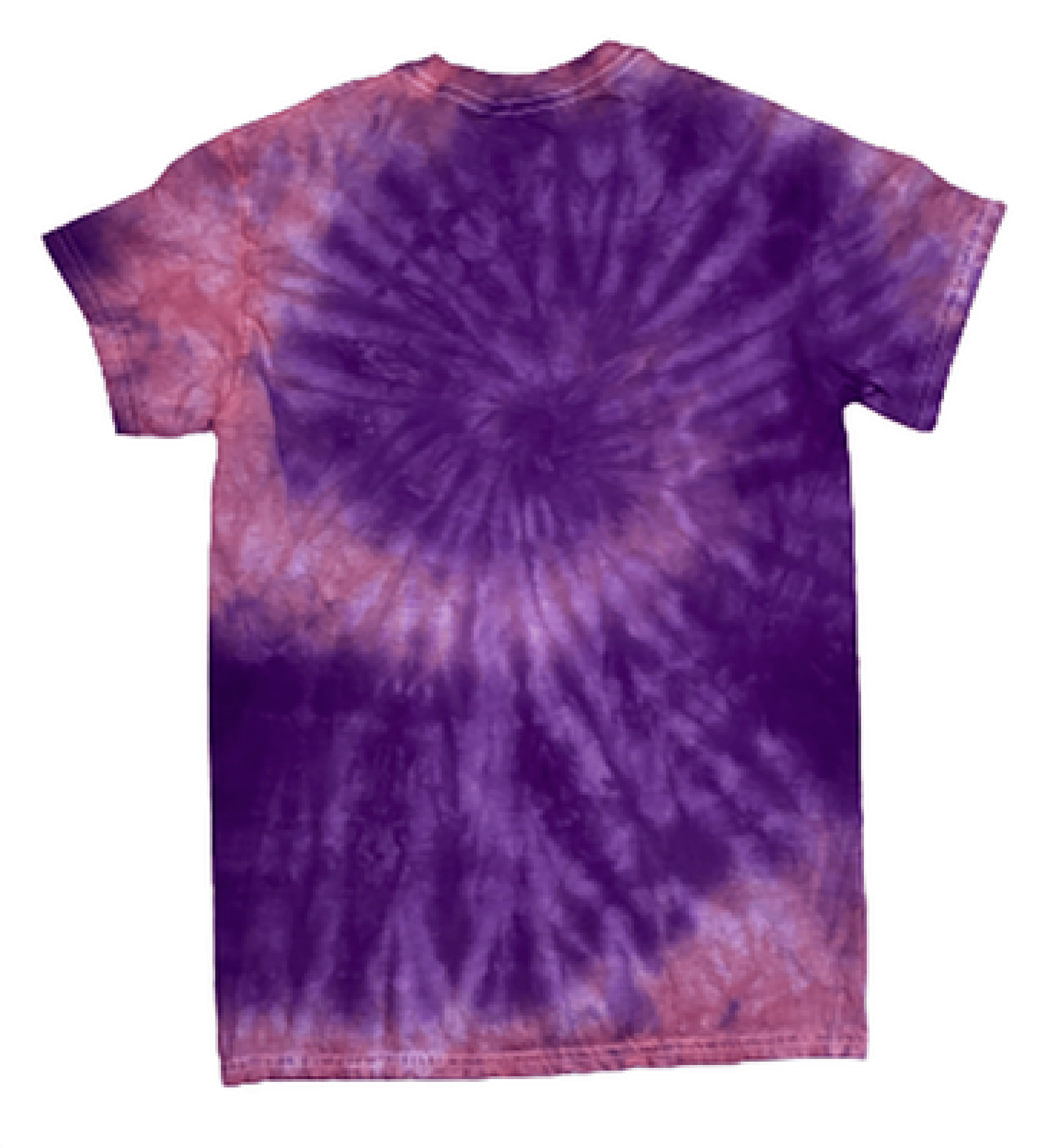 Cosmic Purple & Pink Galaxy Tie-Dye T-Shirt - Spiral Hand-Dyed Festival Tee