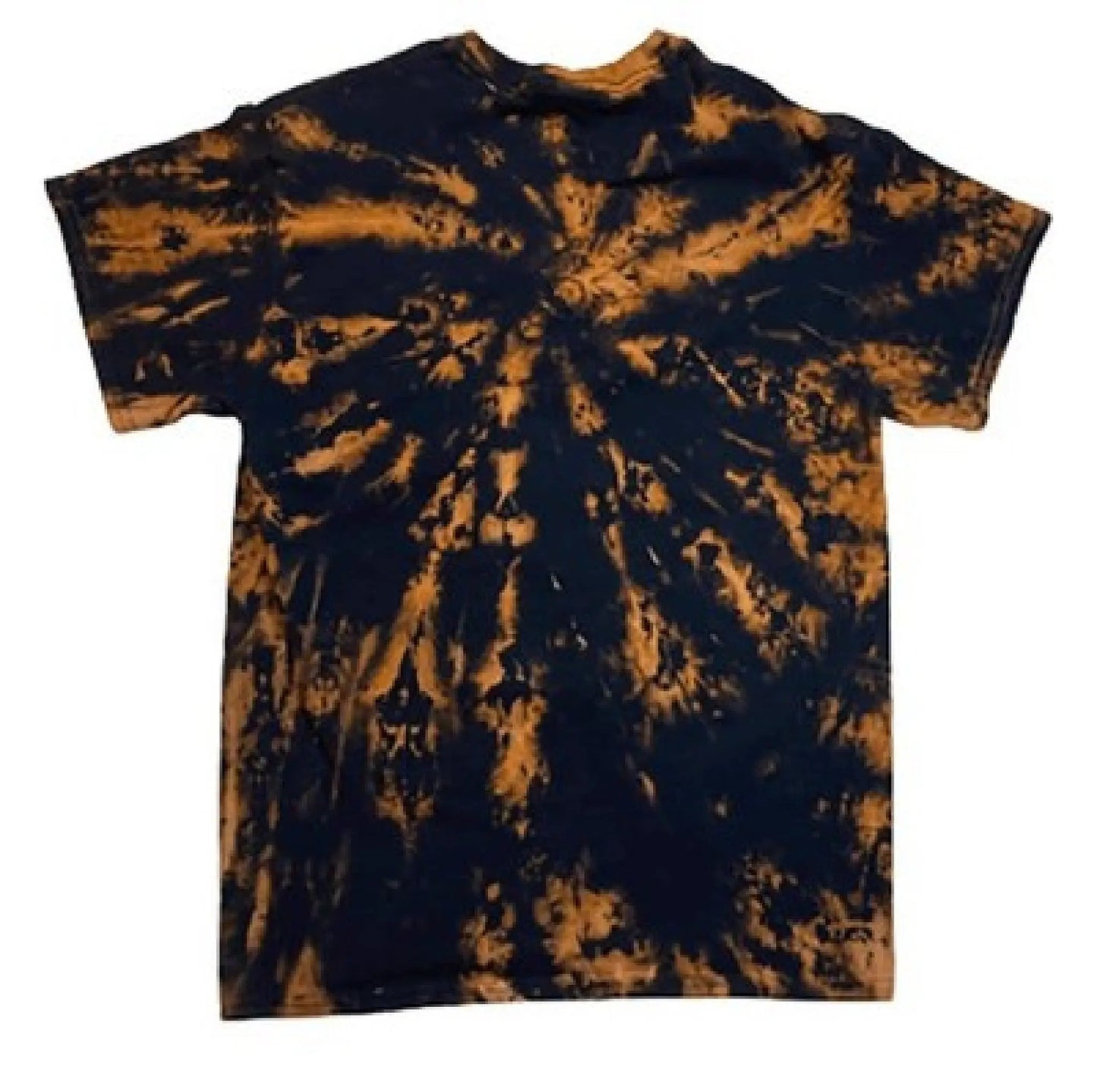 Dying Star Reverse Tie-Dye T-Shirt - Cosmic Supernova Orange Purple Black Design