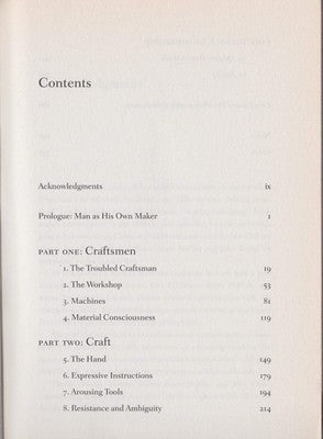 The Craftsman by Richard Sennett - Philosophy of Work & Skill Book
