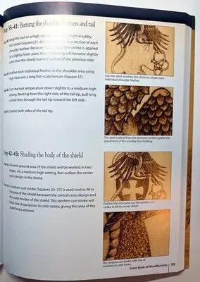 Great Book of Woodburning by Lora S. Irish - Complete Pyrography Guide & Pattern Book