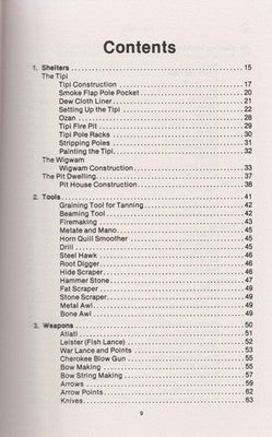 Native American Crafts & Skills Book by David Montgomery - Wilderness Survival Guide