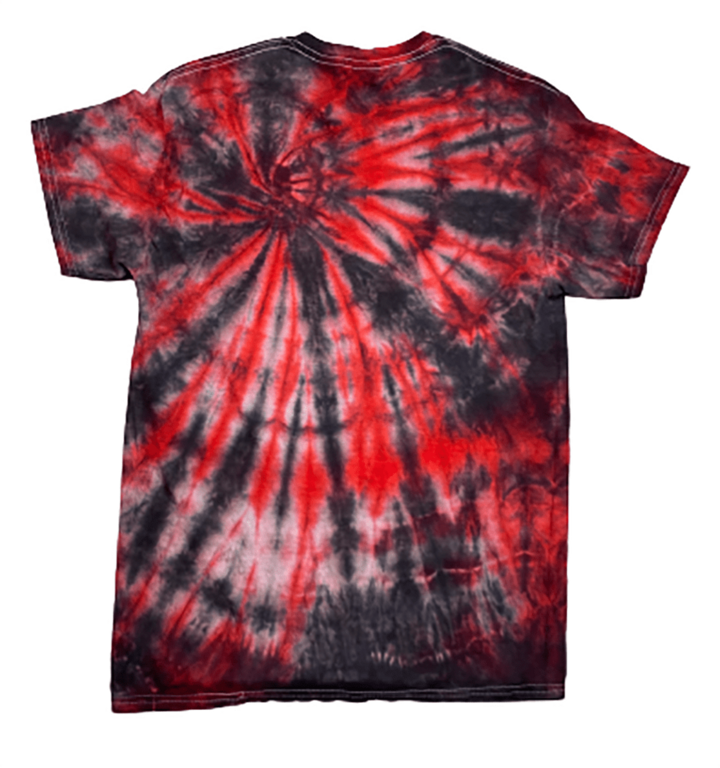 Red Black Spiral Tie-Dye T-Shirt - Edgy Alternative Fashion Unisex