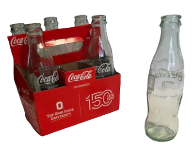 Ohio State 150th Anniversary Coca-Cola Bottle Set - OSU Buckeyes Collectible 6-Pack