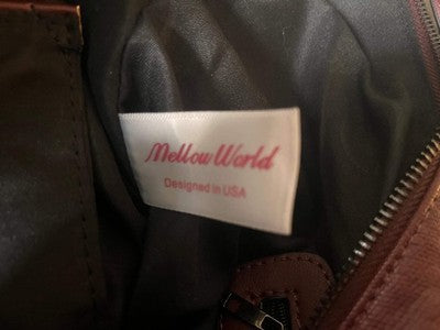 Mello World Metallic Maroon Studded Hobo Bag - Vegan Leather Purse