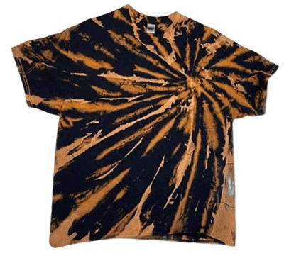 Tiger's Eye Reverse Tie-Dye T-Shirt - Brown & Black Mystical Design