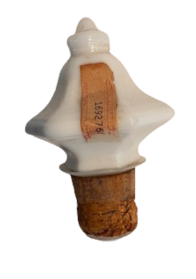 Vintage 1965 Jim Beam Shepherd Cameo Blue Milk Glass Decanter - Collectible Whiskey Bottle