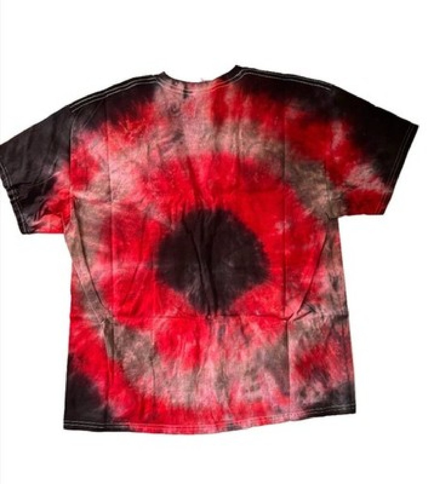 Black Hole Sun Tie-Dye T-Shirt - Bullseye Pattern Red & Black Hand-Dyed Tee