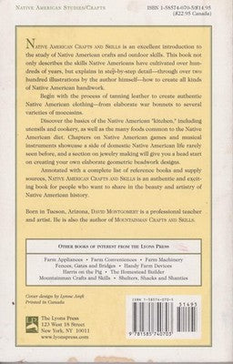 Native American Crafts & Skills Book by David Montgomery - Wilderness Survival Guide