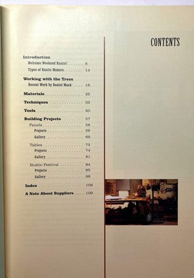 Rustic Furniture Workshop Book by Dan Mack - Complete DIY Woodworking Guide