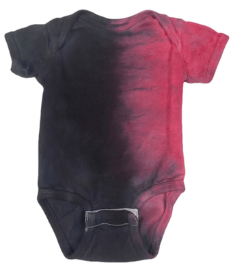 Pink Black Split-Dye Infant One Piece - Little Rocker Baby Bodysuit