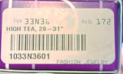 Lia Sophia High Tea Pearl Necklace Double Strand Silver Tone - New in Box