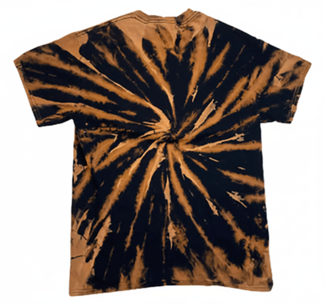 Scorched Earth Reverse Tie-Dye T-Shirt - Apocalyptic Grunge Style Unisex