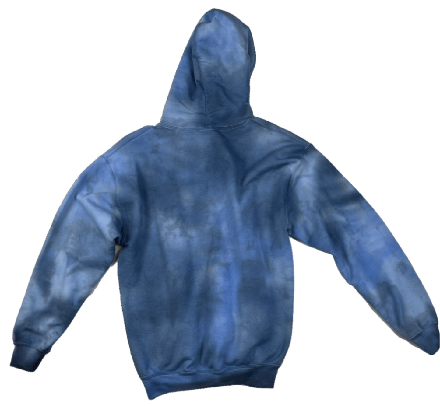 Moody Blues Tie-Dye Hoodie - Deep Blue Gray Unisex Hand-Dyed