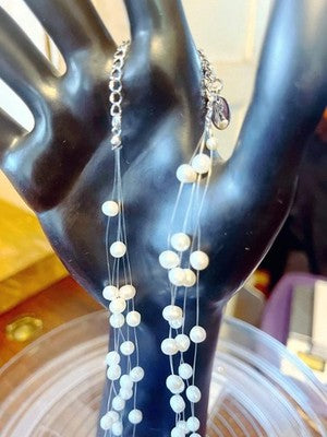 Lia Sophia Floating Pearlette Illusion Necklace - Elegant Pearl Jewelry