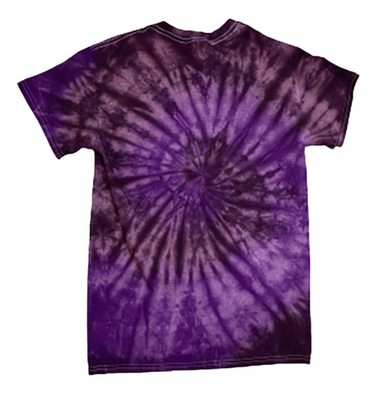 Velvet Purple & Burgundy Tie-Dye Gothic T-Shirt - Alternative Fashion Statement