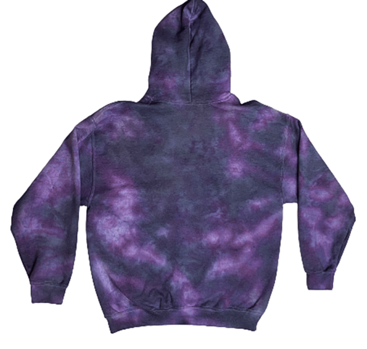 Cosmic Berry Tie-Dye Hoodie - Purple Lavender Charcoal Unisex Hand-Dyed