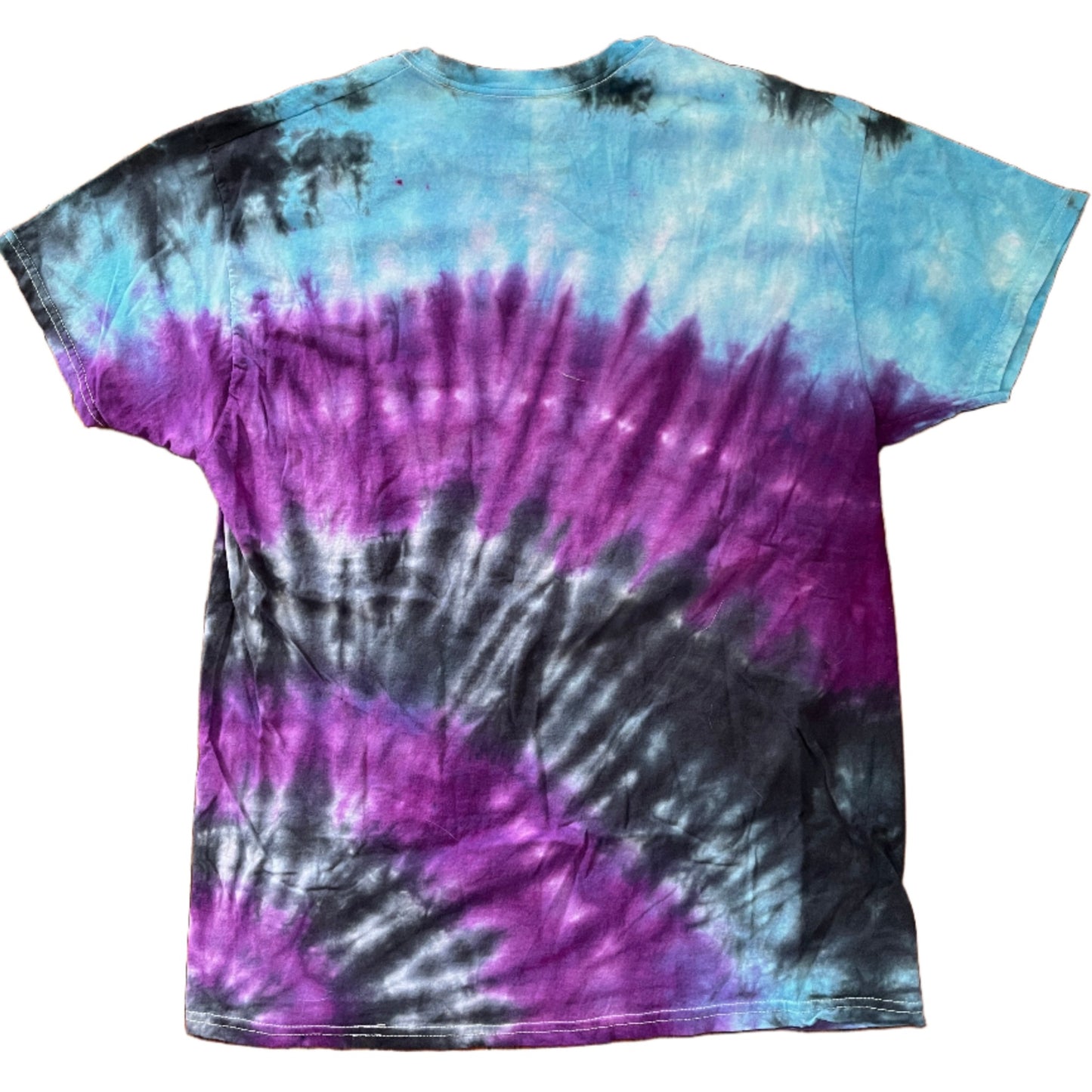Twilight Galaxy Tie-Dye T-Shirt - Purple Blue Black Cosmic Design