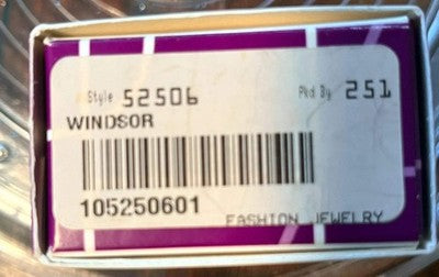 Lia Sophia Windsor Yellow Crystal Statement Brooch - Vintage Floral Pin with Box