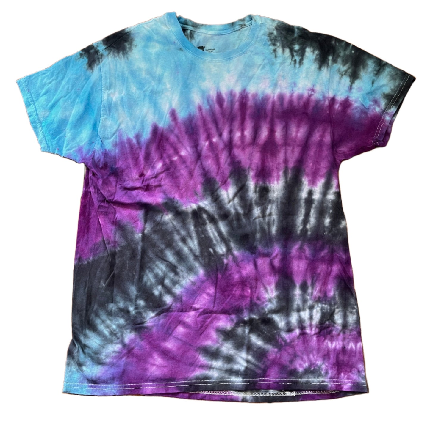 Twilight Galaxy Tie-Dye T-Shirt - Purple Blue Black Cosmic Design