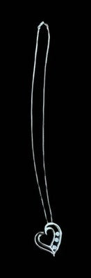 Jared Double Heart Pendant Necklace Sterling Silver - Romantic Gift for Her