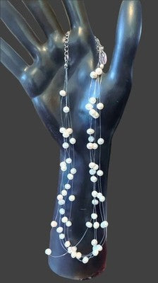 Lia Sophia Floating Pearlette Illusion Necklace - Elegant Pearl Jewelry