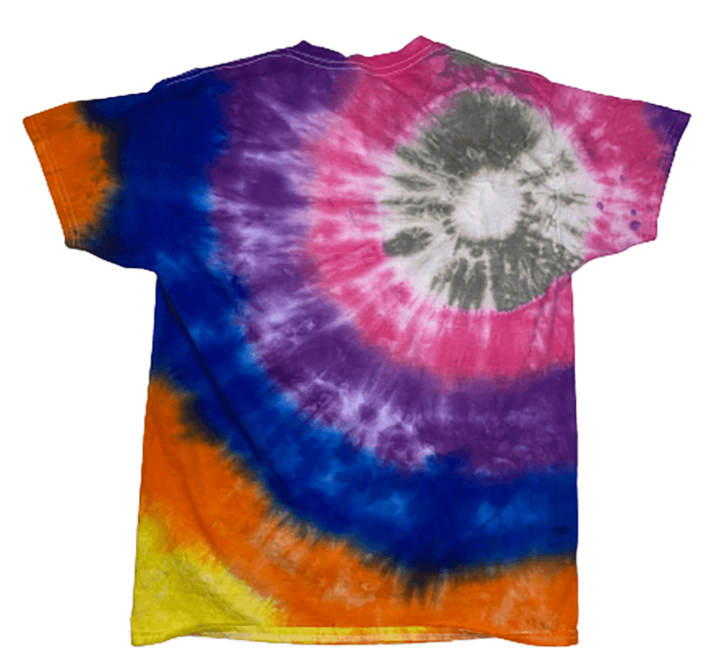 Rainbow Burst Spiral Tie-Dye T-Shirt - Vibrant Hand-Dyed Psychedelic Tee