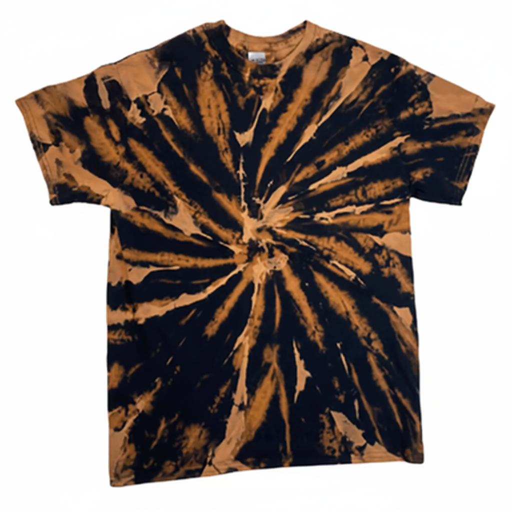 Scorched Earth Reverse Tie-Dye T-Shirt - Apocalyptic Grunge Style Unisex