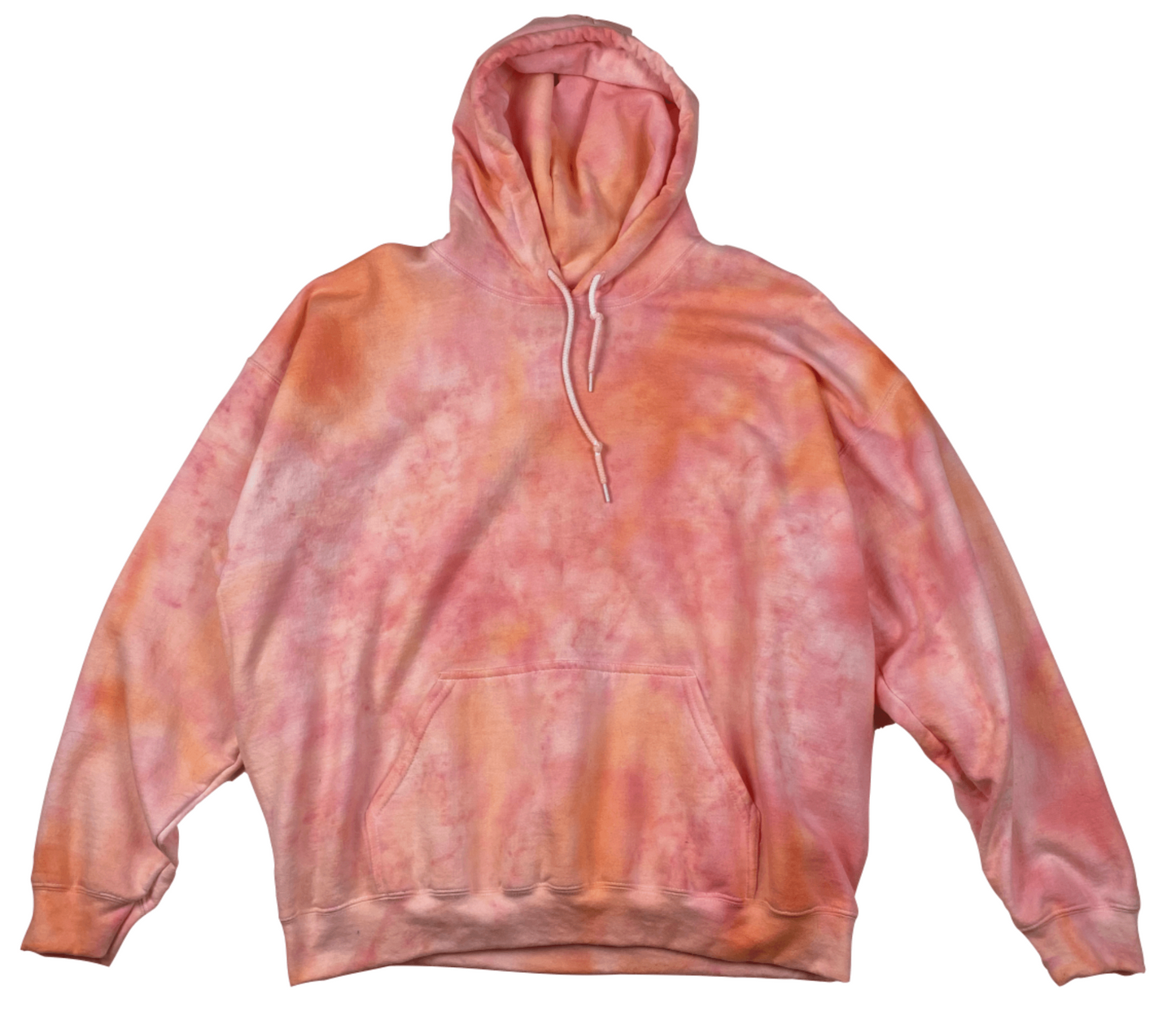 Sunset Sherbet Tie-Dye Hoodie - Orange Pink Yellow Unisex Golden Hour