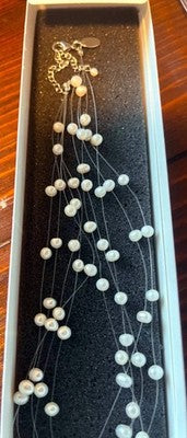 Lia Sophia Floating Pearlette Illusion Necklace - Elegant Pearl Jewelry