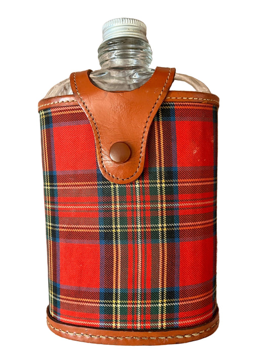 Vintage Used Glass Hip Flask - Classic Pocket Flask 2