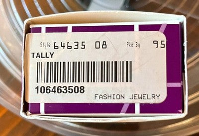 Lia Sophia Tally Knots Chain Link Stacking Ring Set - Silver Tone Edgy Jewelry