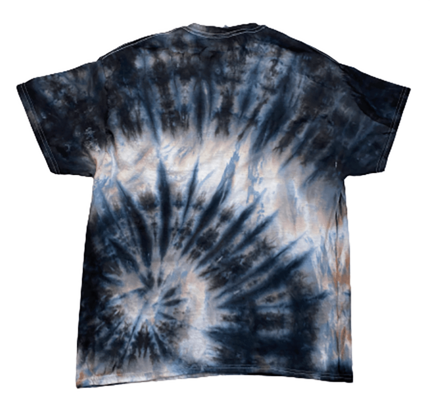 Boho Tie-Dye T-Shirt - Dark Gray & White 100% Cotton