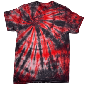 Red & Black Spiral Tie-Dye T-Shirt | Edgy Alt Fashion