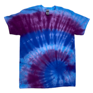 Purple & Blue Deep Space Tie-Dye T-Shirt | Cosmic Tee