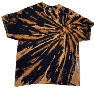 Tiger's Eye Reverse Tie-Dye T-Shirt | Brown & Black