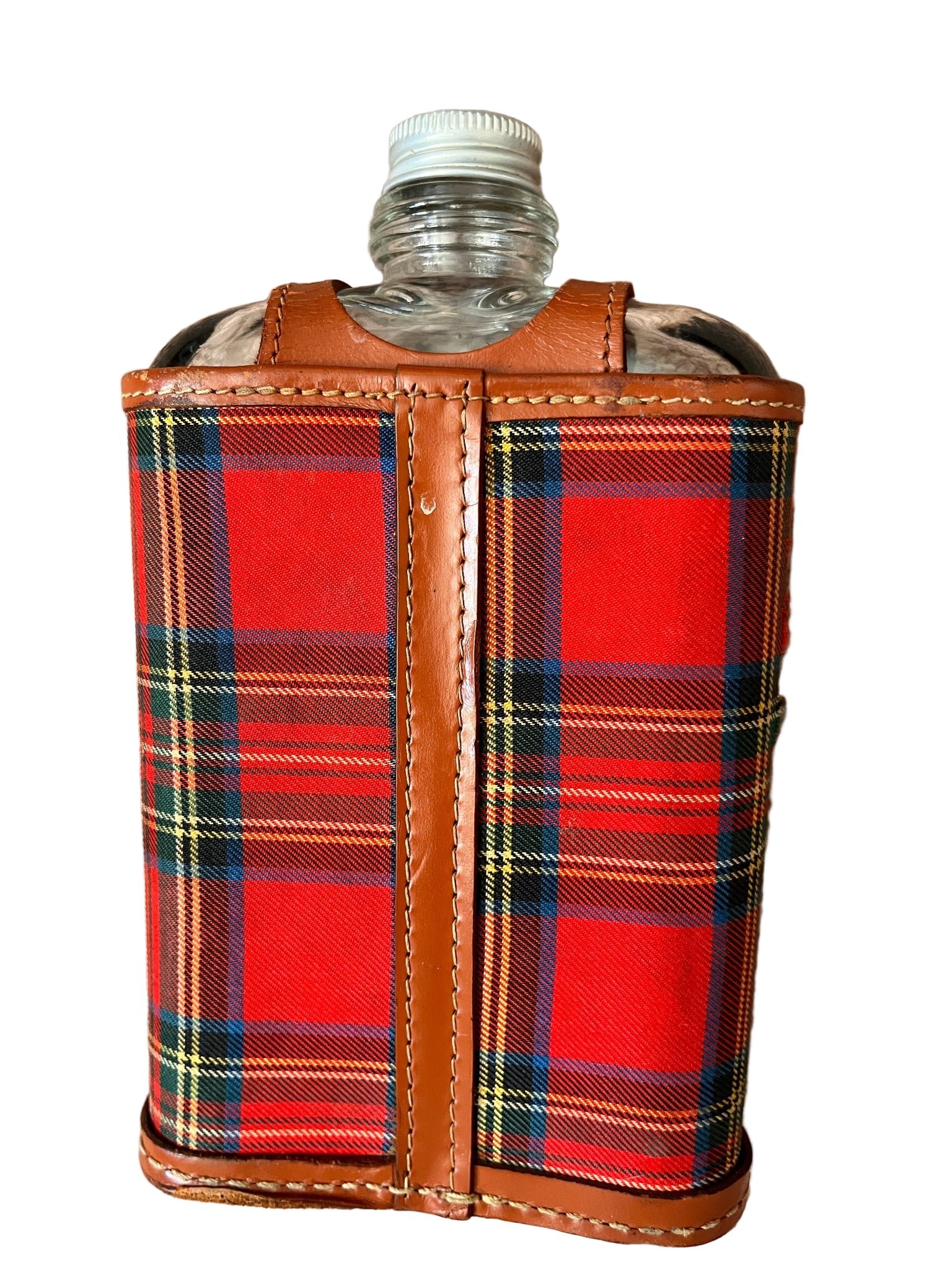 Vintage Used Glass Hip Flask - Classic Pocket Flask - Image 3