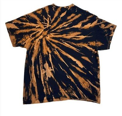 Tiger's Eye Reverse Tie-Dye T-Shirt | Brown & Black - Image 2