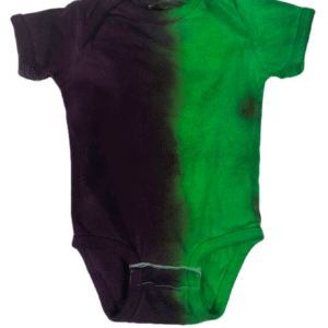 Little Monster Tie-Dye Infant One Piece | Green & Purple