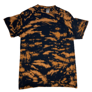 Ember & Ash Reverse Tie-Dye T-Shirt | Orange & Black