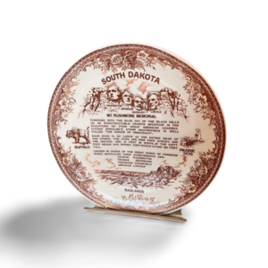 Vintage South Dakota Mt. Rushmore Memorial Collector Plate - Souvenir Commemorative