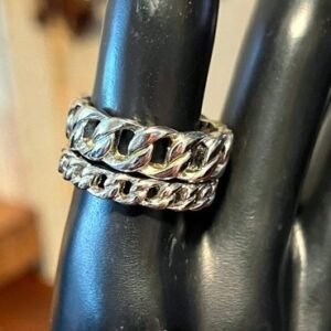 Lia Sophia 'Tally Knots' Chain Link Stacking Ring Set