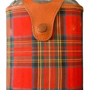 Vintage Used Glass Hip Flask - Classic Pocket Flask