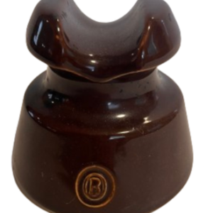 Vintage Brown 3" Telephone Pole Insulator